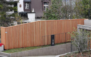 Lärmschutzwand Lärche natur