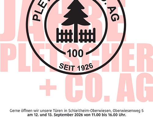 100 Jahre Jubiläum Pletscher + Co. AG – Tag der offenen Tür